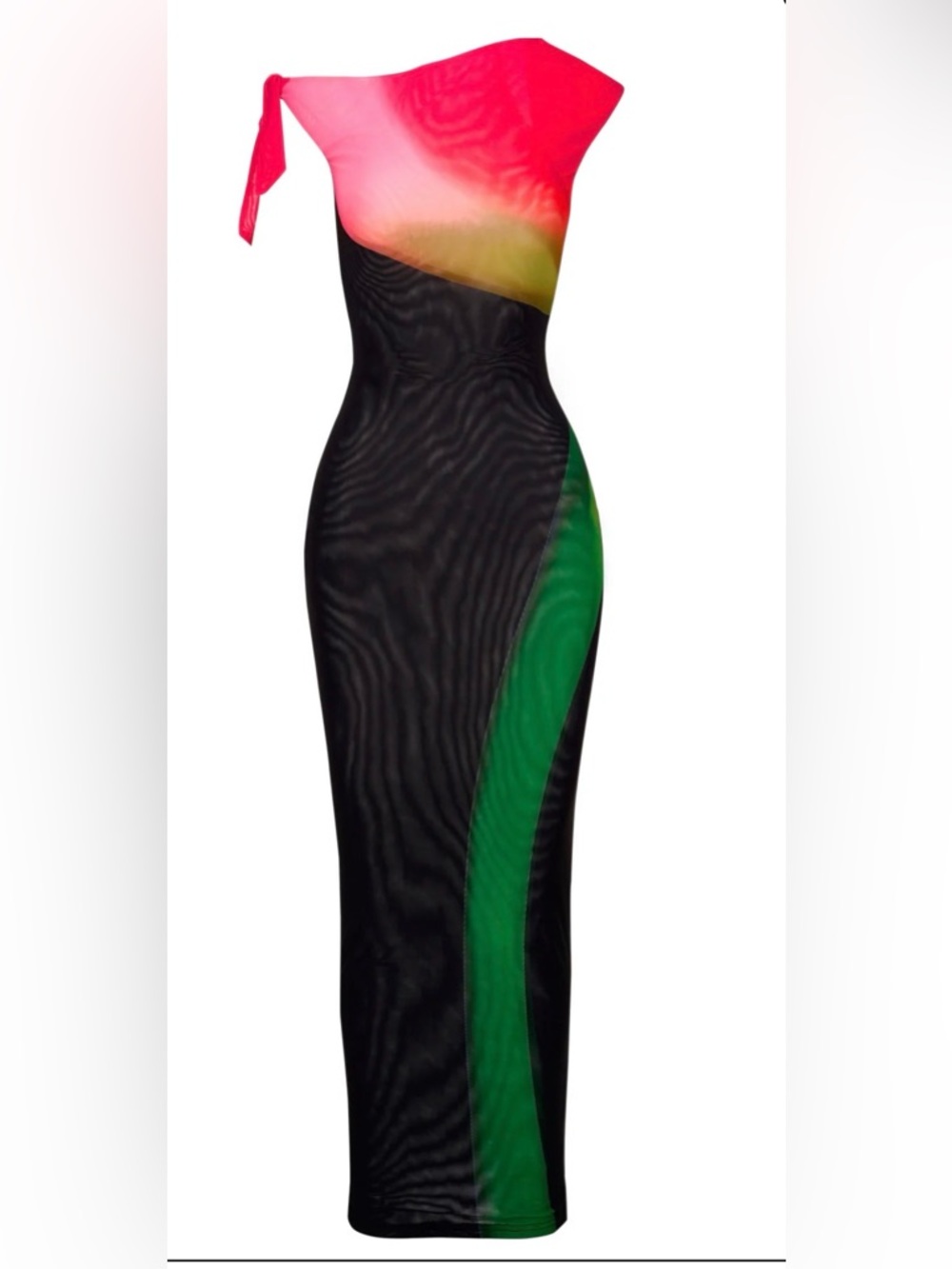 Gbemi Jenel 2.0  Maxi Dress Mesh Fitted Party
